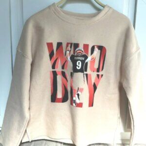 Joe Burrow Cincinnati Bangles Who Dey Sweatshirt
